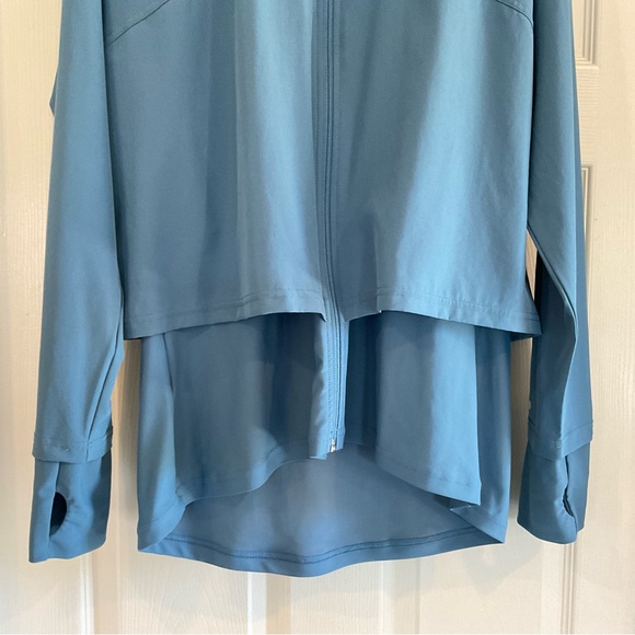 Sweaty Betty Women’s XL Fast Track Jacket Windbreaker Blue Hooded EUC - Picture 8 of 16